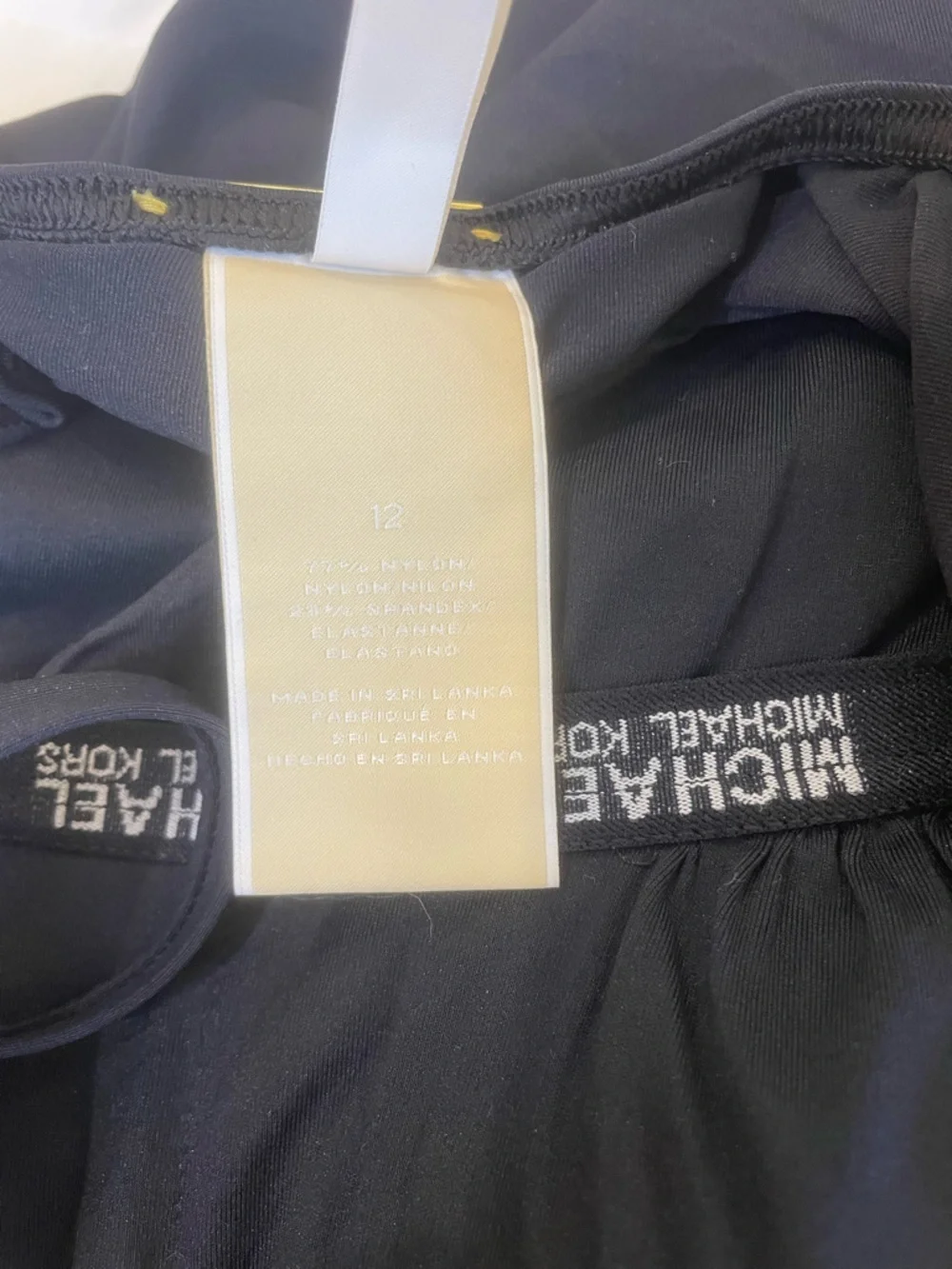 Michael Kors One Piece Swimsuit Black Size 12